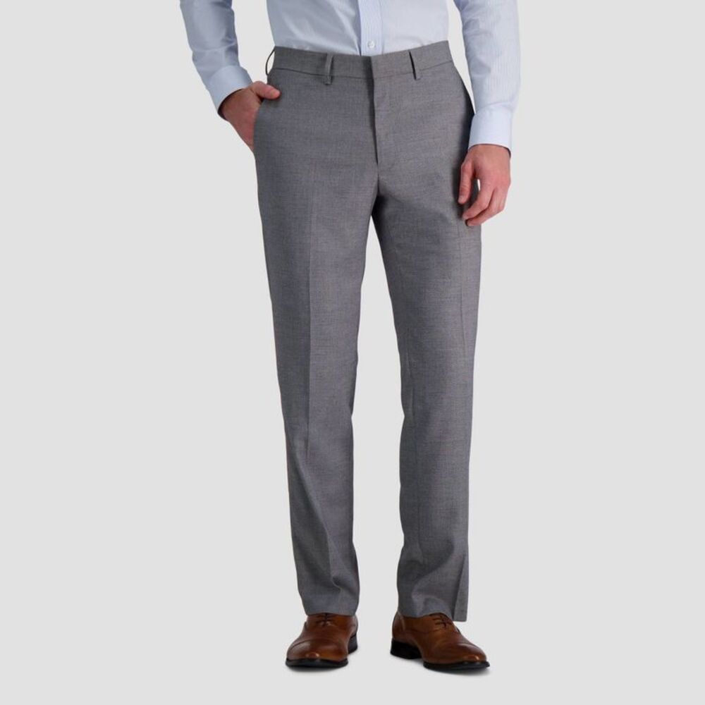 Men's Tailored Fit Stretch Ankle-Length Suit Pants - Gray 32x30
